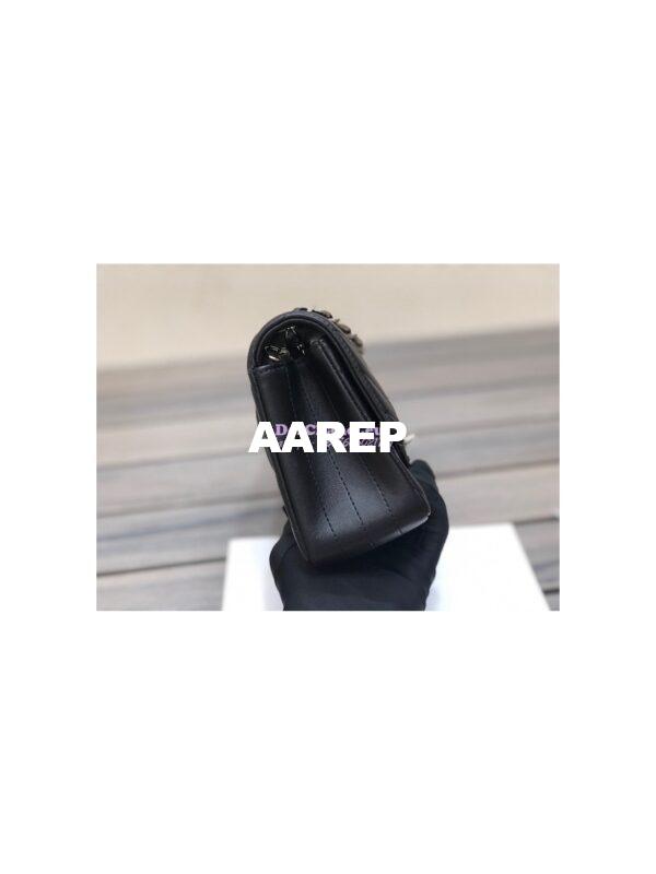 Replica Chanel Chevron Small Classic Flap 20cm in black Lambskin Bag 6