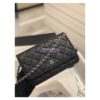 Replica Chanel Chevron Classic Flap CF 25cm in black Lambskin Bag Gun Metal