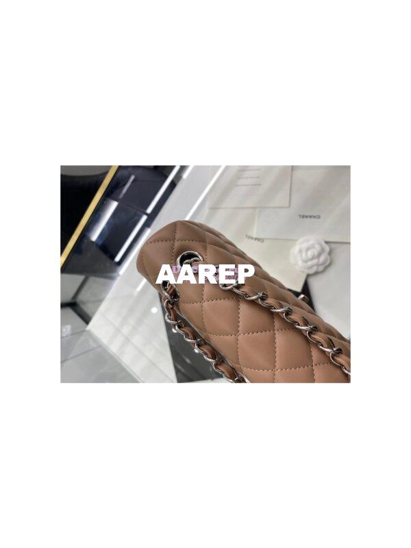 Replica Chanel CF 1112 Classic Flap Bag Lambskin in Dark Beige 18
