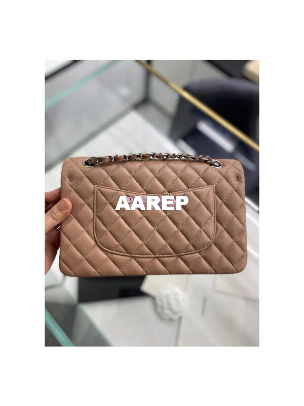 Replica Chanel CF 1112 Classic Flap Bag Lambskin in Dark Beige 19