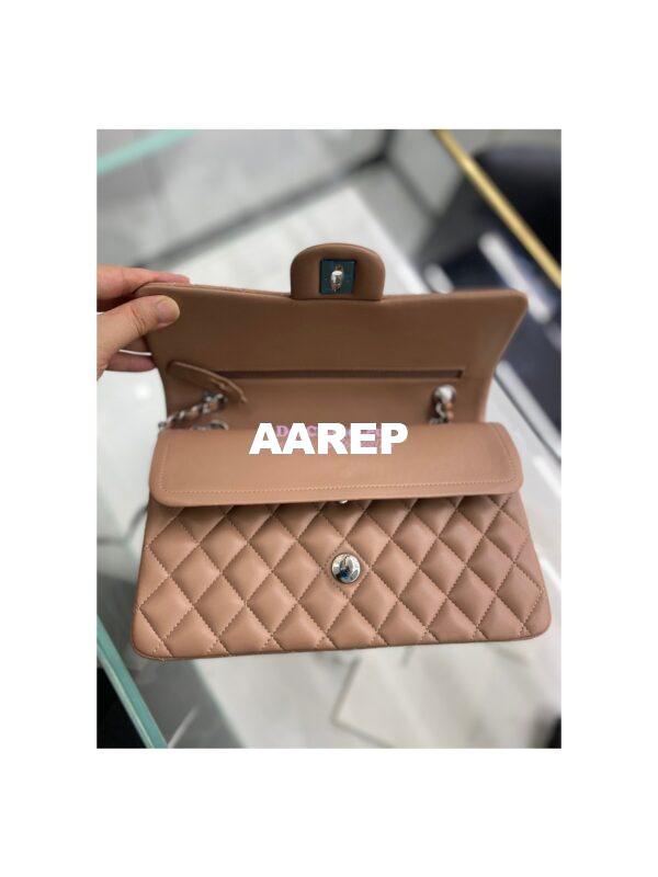Replica Chanel CF 1112 Classic Flap Bag Lambskin in Dark Beige 20