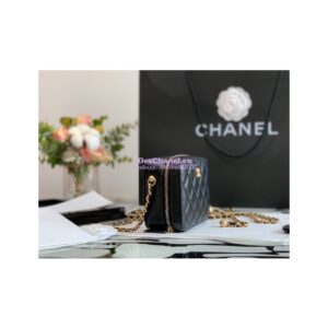 Replica Chanel Charm Strap Camera Lambskin Bag AP2463 Black 2