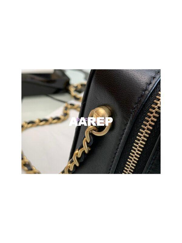 Replica Chanel Charm Strap Camera Lambskin Bag AP2463 Black 6