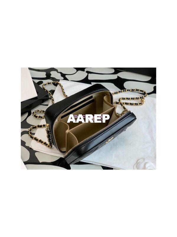 Replica Chanel Charm Strap Camera Lambskin Bag AP2463 Black 7