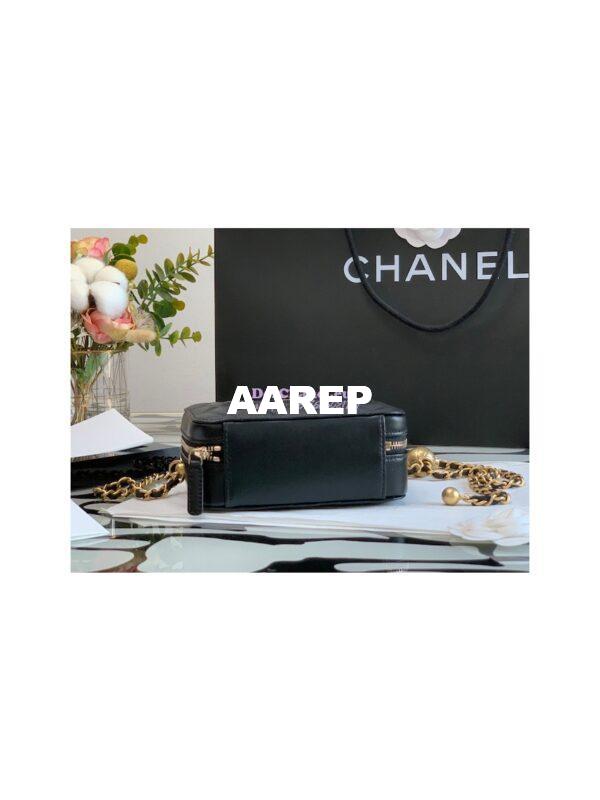 Replica Chanel Charm Strap Camera Lambskin Bag AP2463 Black 9