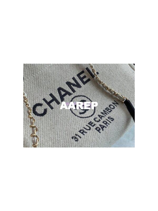 Replica Chanel Small 2 in 1 Mixed Fibers & Woolen Deauville Bag A67001 Black Grey 5