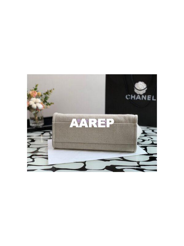 Replica Chanel Small 2 in 1 Mixed Fibers & Woolen Deauville Bag A67001 Black Grey 9