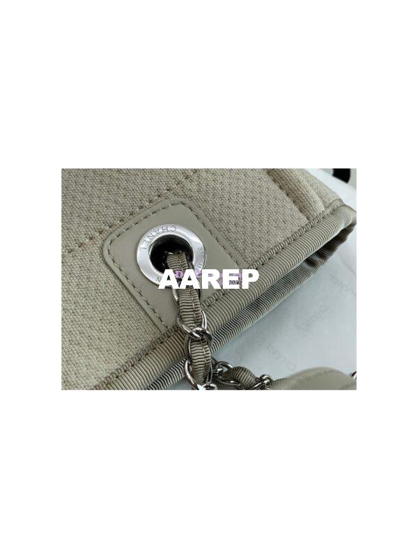 Replica Chanel Mini Mixed Fibers & Woolen Deauville Bag A66939 Grey 7