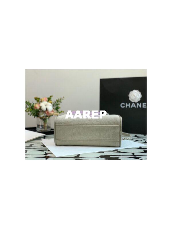 Replica Chanel Bowling Mixed Fibers & Woolen Deauville Bowling Bag A92749 Grey 10