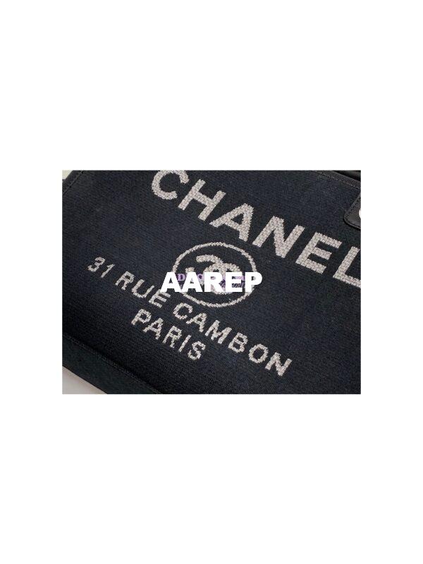 Replica Chanel Bowling Mixed Fibers & Woolen Deauville Bowling Bag A92749 Black 11