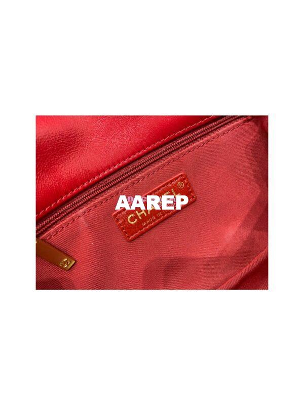 Replica Chanel Mini Pearl Flap Bag AS3000 AS3001 in Red Calfskin 11