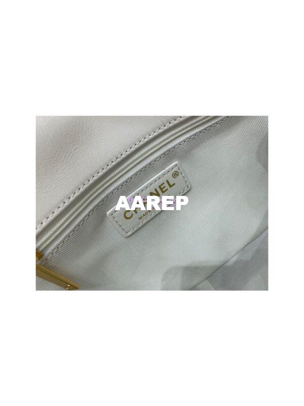 Replica Chanel Mini Pearl Flap Bag AS3000 AS3001 in White Calfskin 9