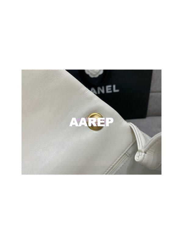Replica Chanel Mini Pearl Flap Bag AS3000 AS3001 in White Calfskin 19