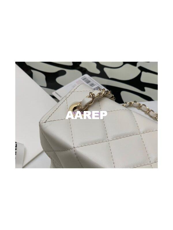 Replica Chanel Lambskin Small Box Bag AS2877 White 7