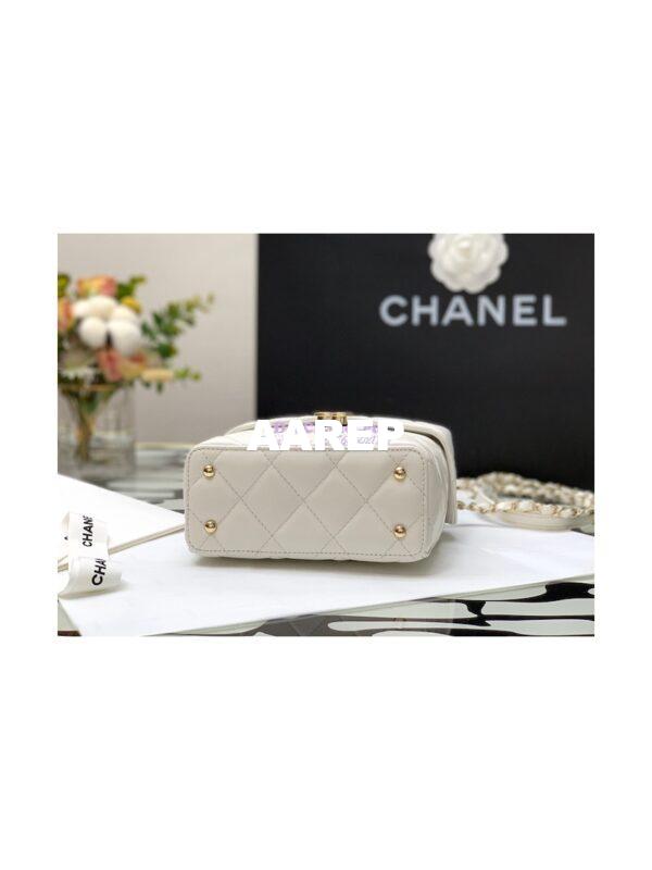 Replica Chanel Lambskin Small Box Bag AS2877 White 8