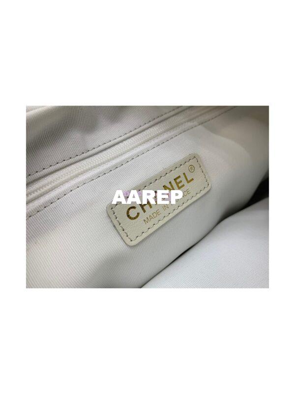 Replica Chanel Calfskin Hobo Bag AS2910 White 10