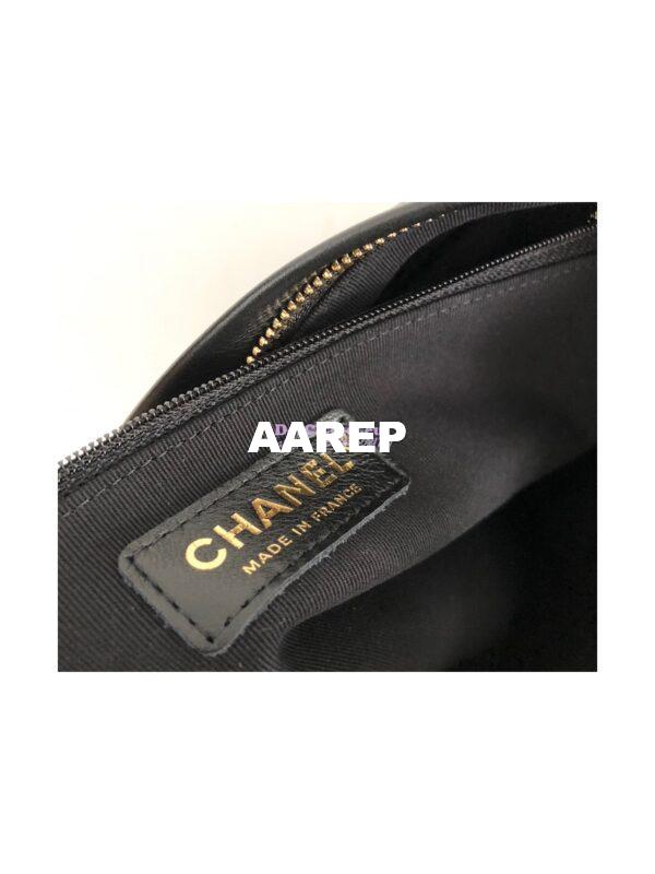 Replica Chanel Calfskin Hobo Bag AS2910 Black 9
