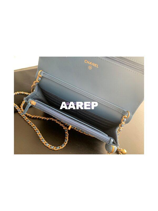 Replica Chanel WOC With CC Details On Strap AP1450 Denim 7