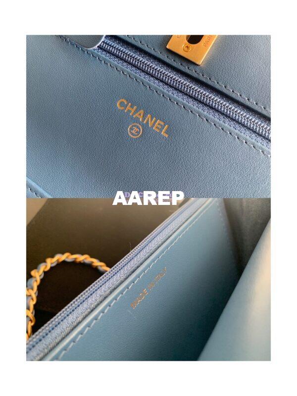 Replica Chanel WOC With CC Details On Strap AP1450 Denim 9