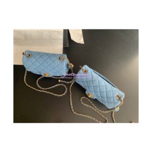 Replica Chanel Charm Strap Flap Bag AS1786 Denim 2