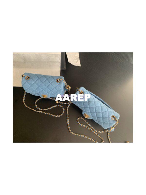 Replica Chanel Charm Strap Flap Bag AS1786 Denim 2