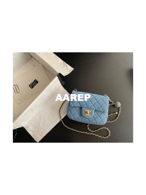 Replica Chanel Charm Strap Flap Bag AS1786 Denim 4