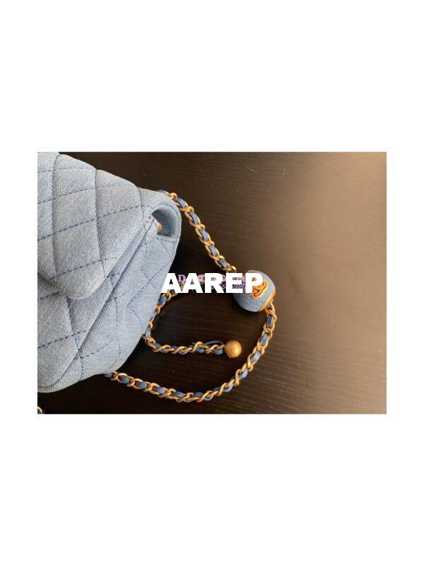 Replica Chanel Charm Strap Flap Bag AS1786 Denim 5
