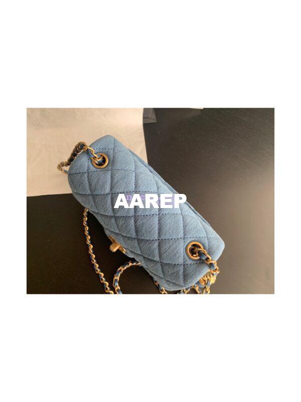Replica Chanel Charm Strap Flap Bag AS1786 Denim 6