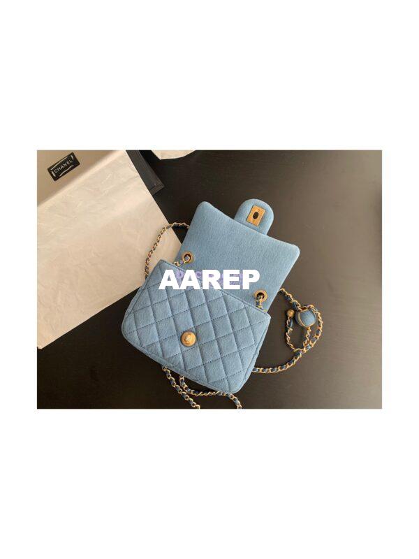 Replica Chanel Charm Strap Flap Bag AS1786 Denim 8