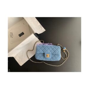 Replica Chanel Charm Strap Flap Bag AS1787 Denim 2