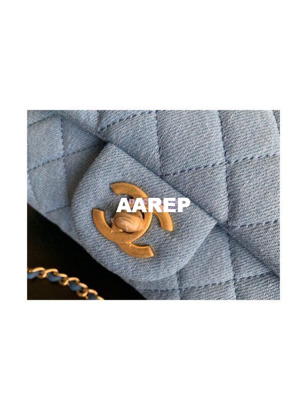 Replica Chanel Charm Strap Flap Bag AS1787 Denim 5