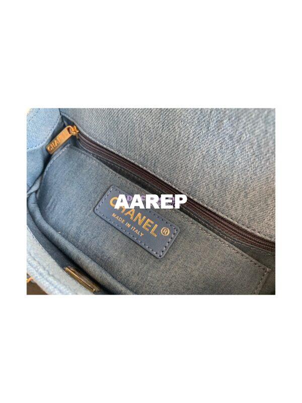Replica Chanel Charm Strap Flap Bag AS1787 Denim 7