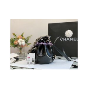 Replica Chanel 22K Mini Duma Backpack in Aged Calfskin AS2908 Black 2