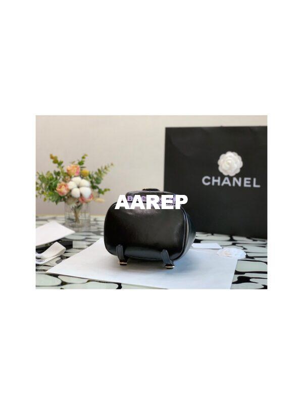 Replica Chanel 22K Mini Duma Backpack in Aged Calfskin AS2908 Black 9