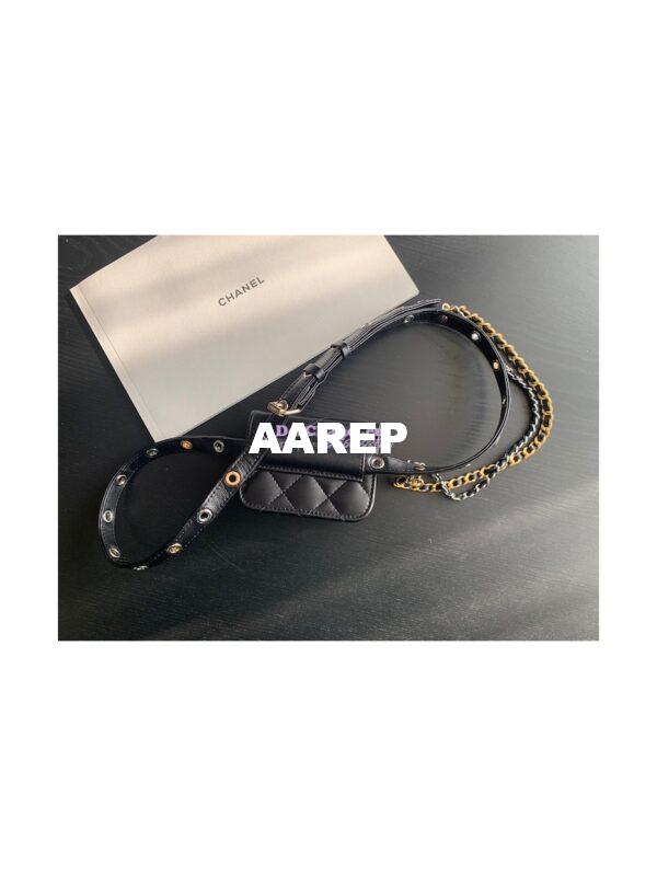 Replica Chanel Belt Bag in Black Goatskin AP2549 5