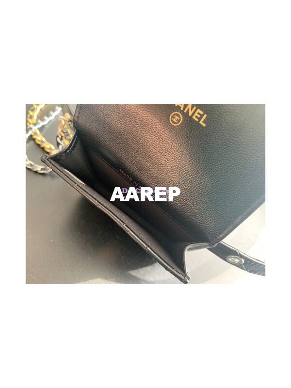 Replica Chanel Belt Bag in Black Goatskin AP2549 10