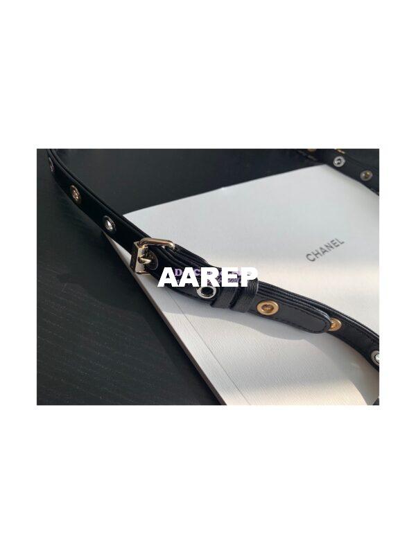 Replica Chanel Wallet On Chain WOC in Black Goatskin AP2548 8