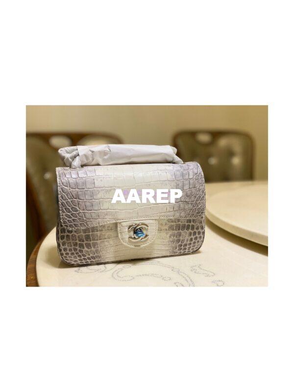 Replica Chanel Crocodile Himalayan Leather Small 20cm Classic Flap CF Bag 11 2