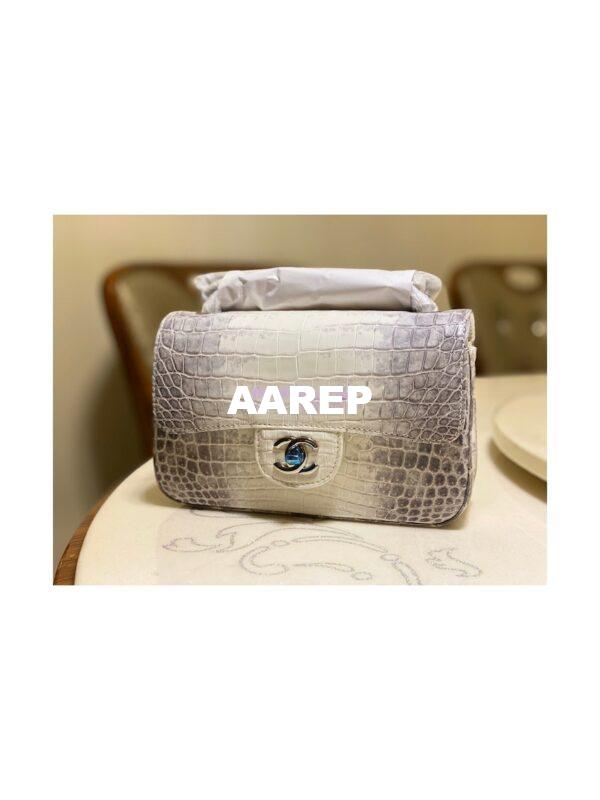 Replica Chanel Crocodile Himalayan Leather Small 20cm Classic Flap CF Bag 11 3