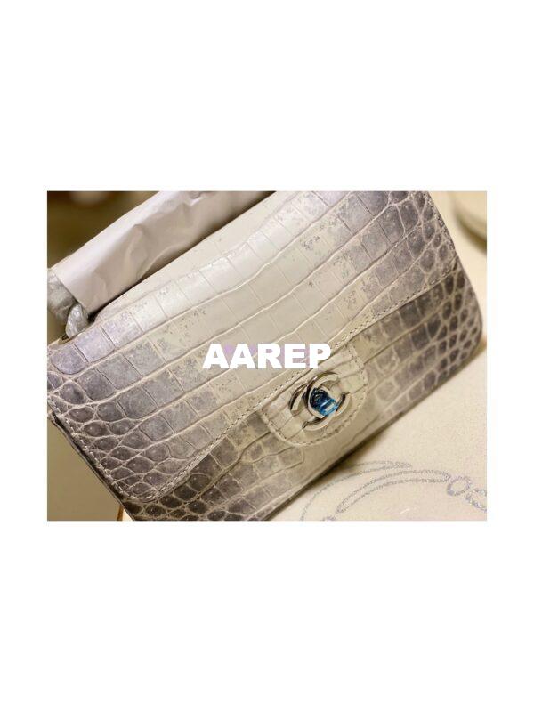 Replica Chanel Crocodile Himalayan Leather Small 20cm Classic Flap CF Bag 11 15
