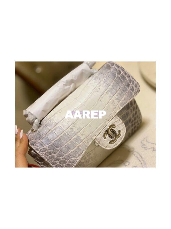 Replica Chanel Crocodile Himalayan Leather Small 20cm Classic Flap CF Bag 11 17
