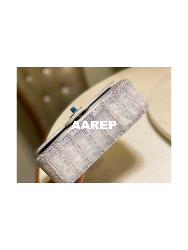 Replica Chanel Crocodile Himalayan Leather Small 20cm Classic Flap CF Bag 11 20