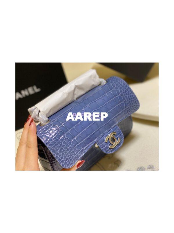 Replica Chanel Alligator Leather Small 20cm Classic Flap CF Bag 10 5