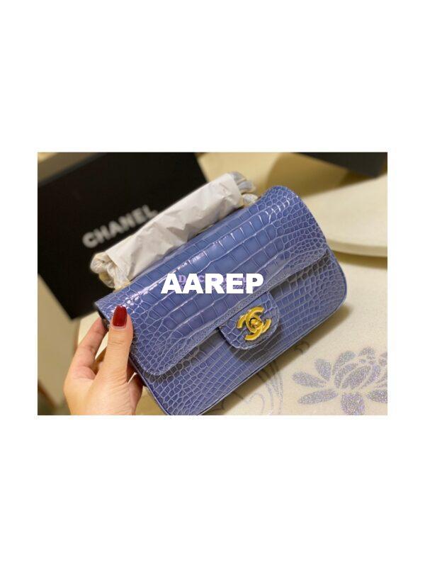Replica Chanel Alligator Leather Small 20cm Classic Flap CF Bag 10 11