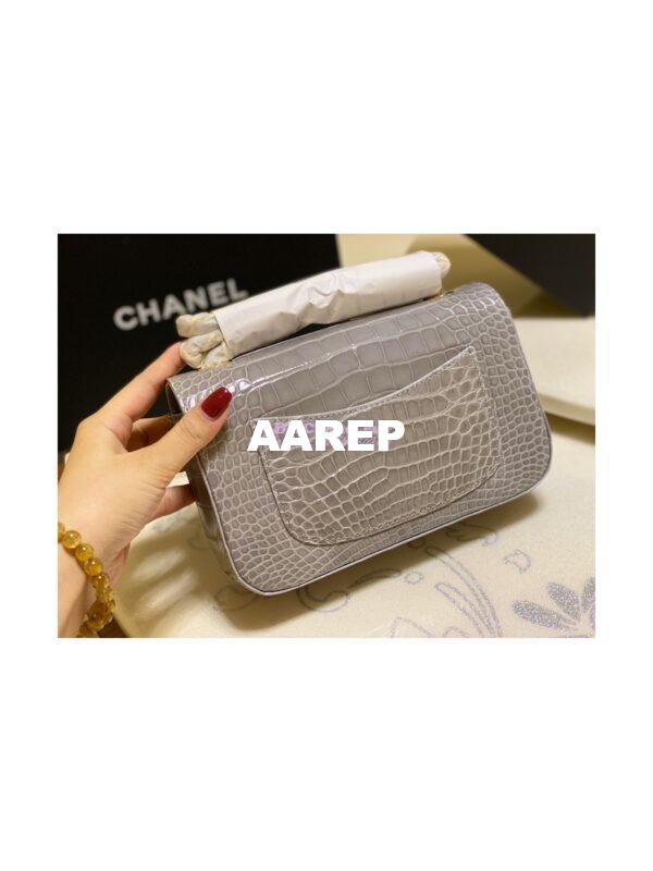 Replica Chanel Alligator Leather Small 20cm Classic Flap CF Bag 05 8