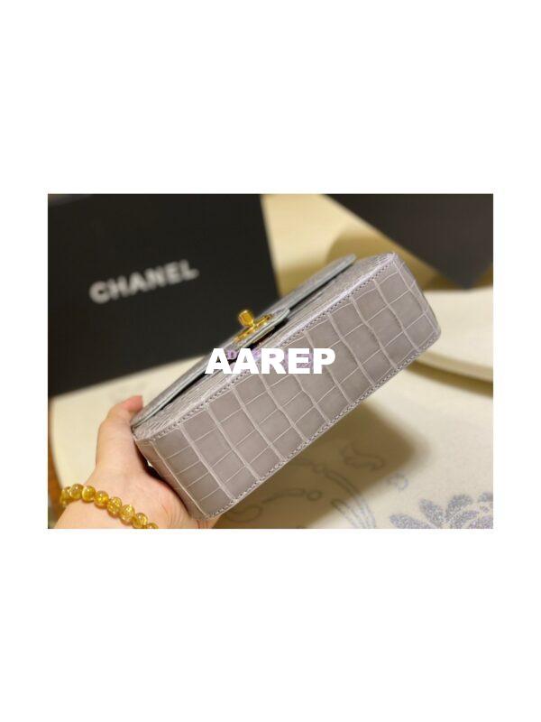 Replica Chanel Alligator Leather Small 20cm Classic Flap CF Bag 05 9