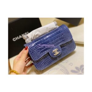 Replica Chanel Alligator Leather Small 20cm Classic Flap CF Bag 04 2