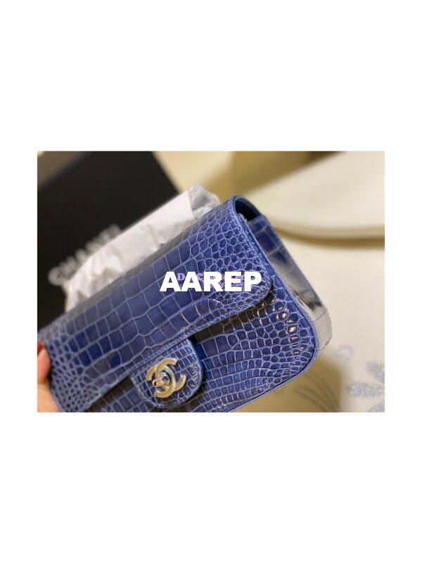 Replica Chanel Alligator Leather Small 20cm Classic Flap CF Bag 04 5