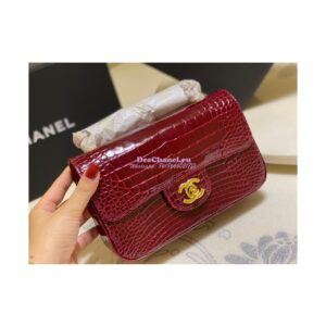 Replica Chanel Alligator Leather Small 20cm Classic Flap CF Bag 03 2