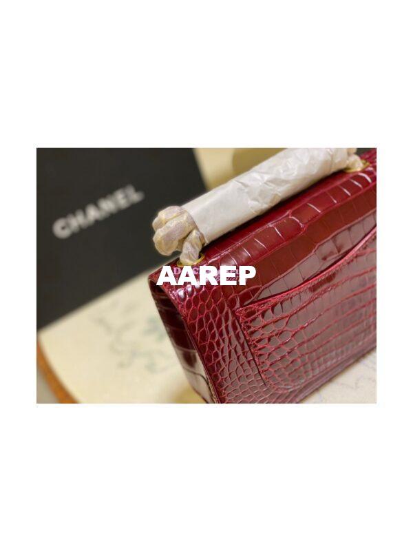 Replica Chanel Alligator Leather Small 20cm Classic Flap CF Bag 03 7
